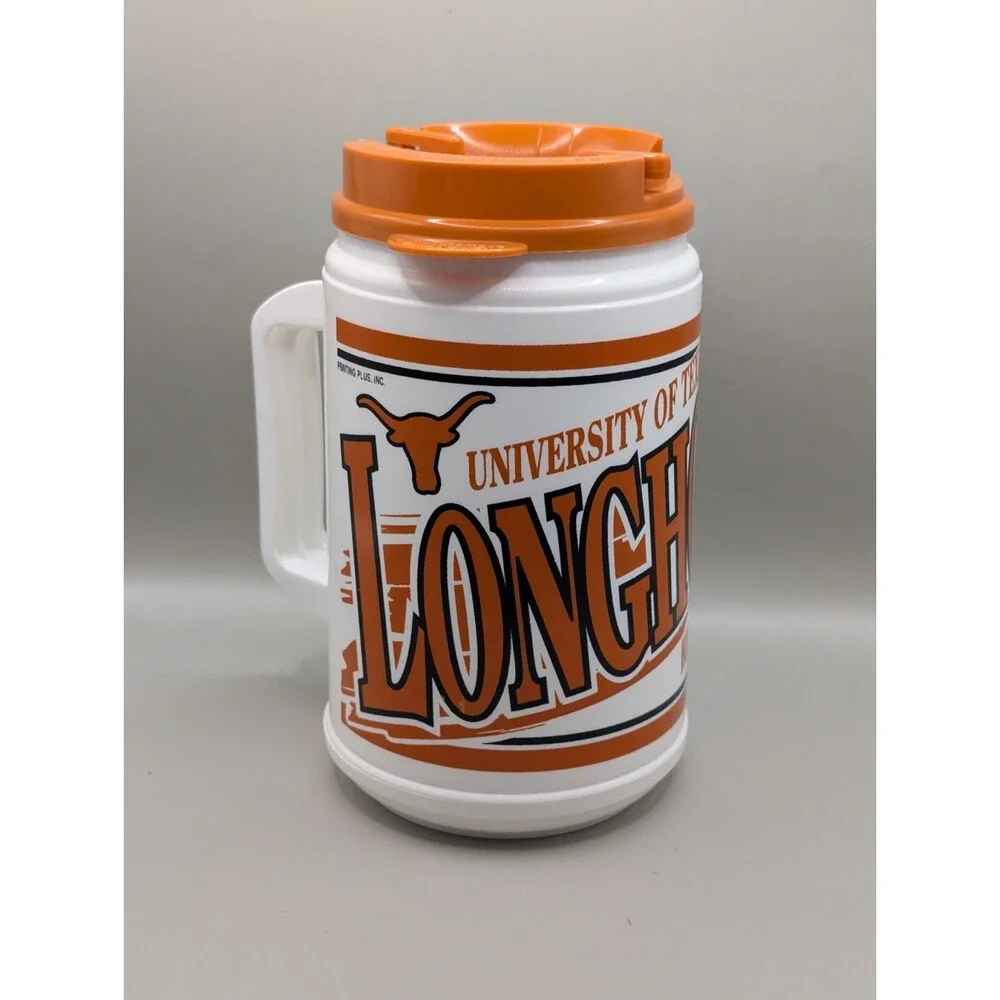 University of Texas UT Longhorns Travel  Mug With Lid  24 oz Whirley